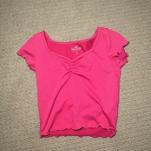 Pink lettuce trim summer top!